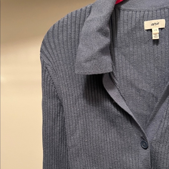 Aerie Gray Ribbed Knit Sweater - Picture 3 of 5